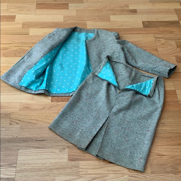 VTG 60s wool tweed 2pc suit Custom - Picture 4 of 8